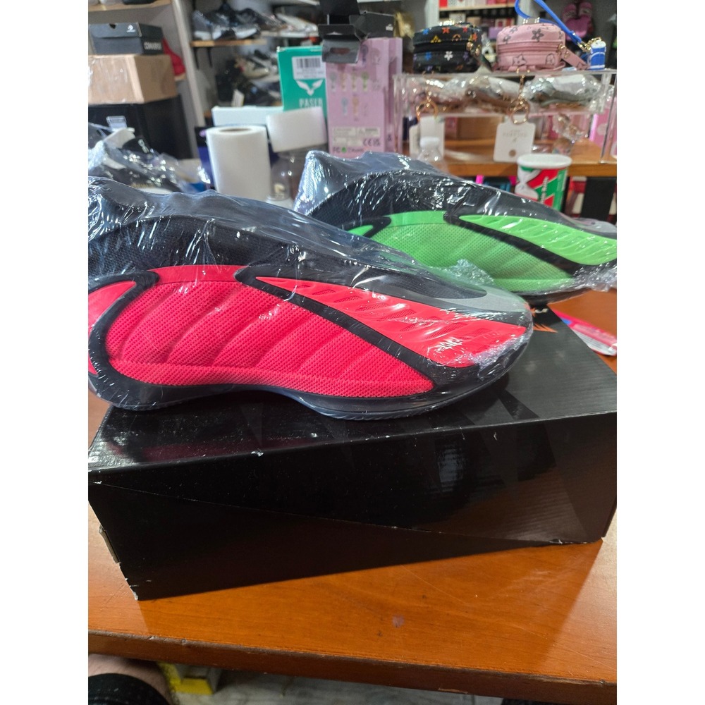 Adidas Anthony Edwards 2 AE2 Mismatch Black Red Green JQ9503 Mens 8.5 NEW
